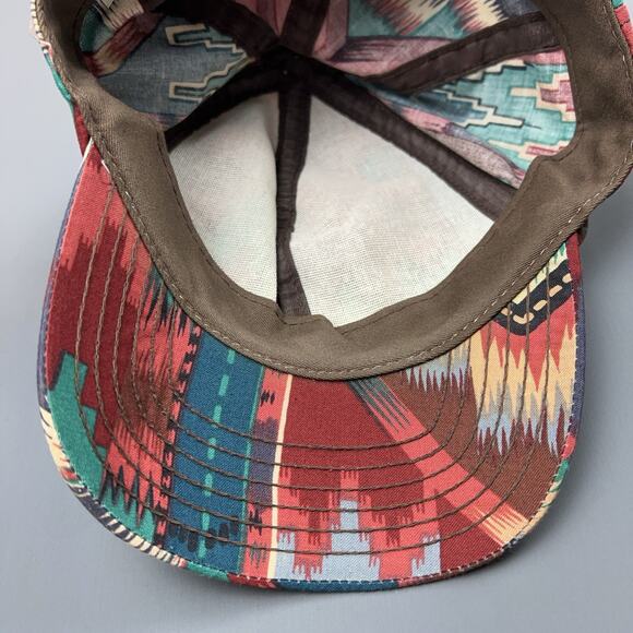 Rare Vintage P Brand South Western Navajo Pattern Snapback Hat USA Dad Cap 90s - Picture 6 of 7